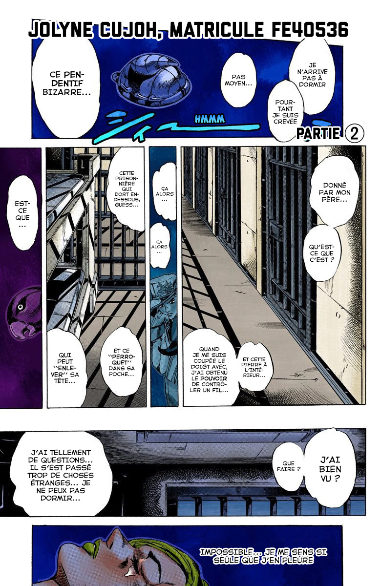 Read JoJo's Bizarre Adventure Part 6 Stone Ocean Official Colored FR Manga Online