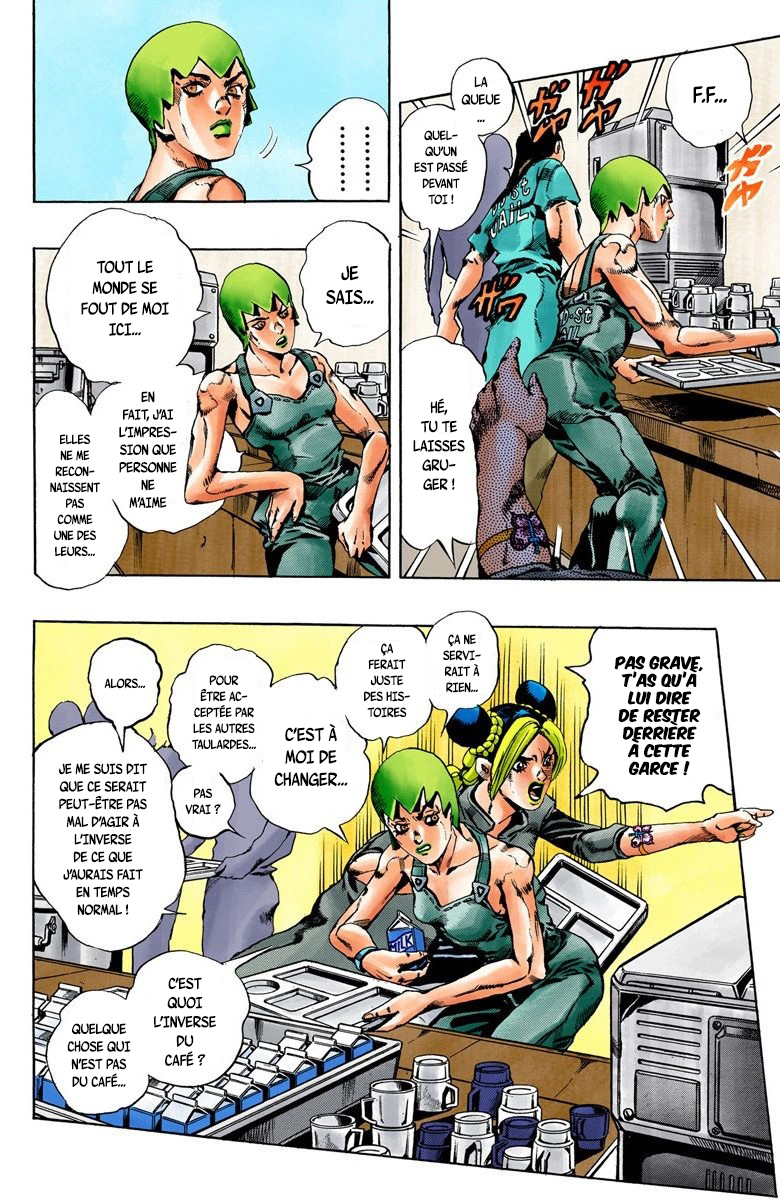 Read JoJo's Bizarre Adventure Part 6 Stone Ocean Official Colored FR Manga Online