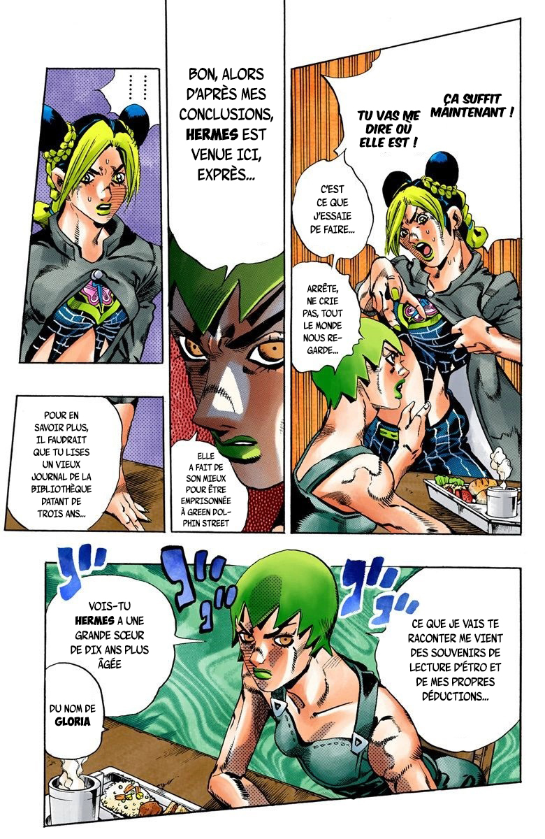 Read JoJo's Bizarre Adventure Part 6 Stone Ocean Official Colored FR Manga Online