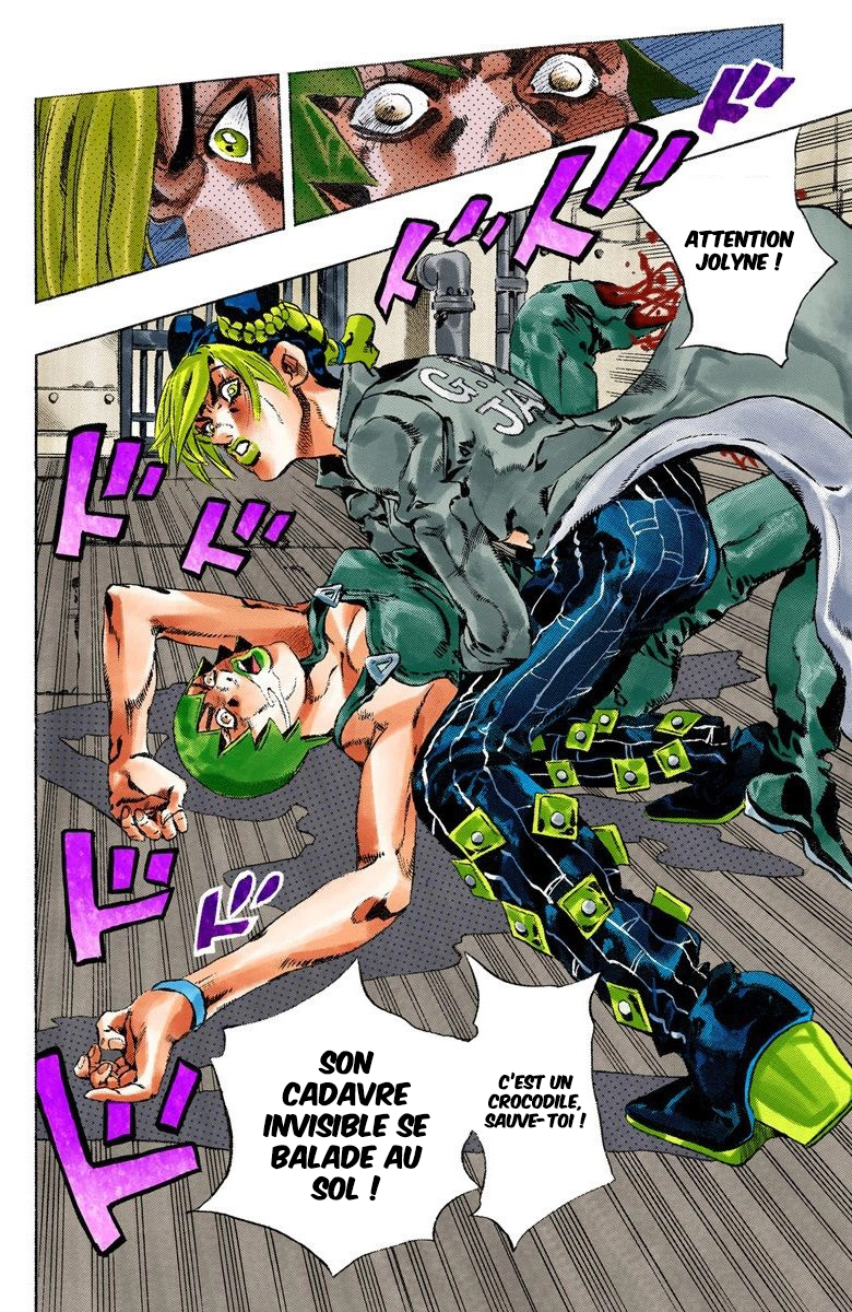 Read JoJo's Bizarre Adventure Part 6 Stone Ocean Official Colored FR Manga Online