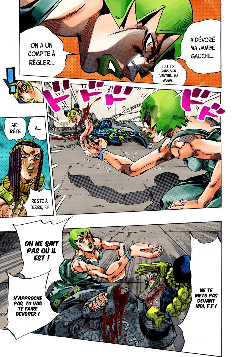 Read JoJo's Bizarre Adventure Part 6 Stone Ocean Official Colored FR Manga Online