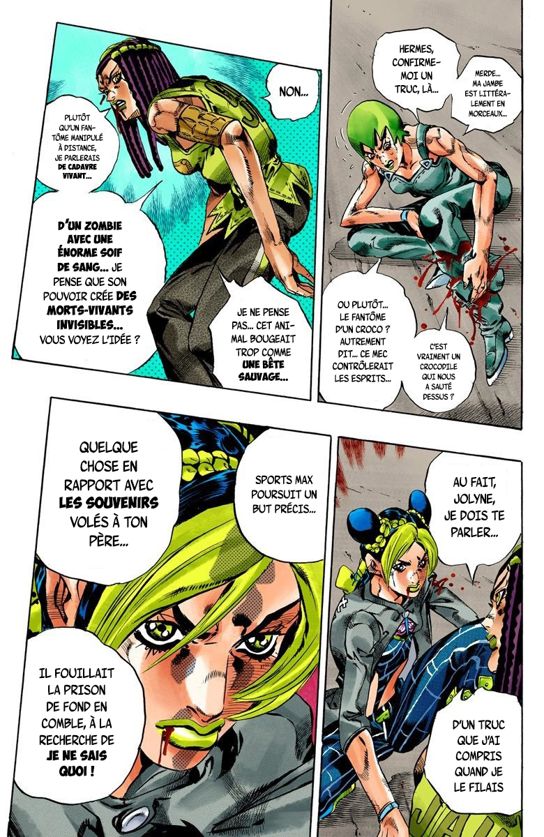 Read JoJo's Bizarre Adventure Part 6 Stone Ocean Official Colored FR Manga Online