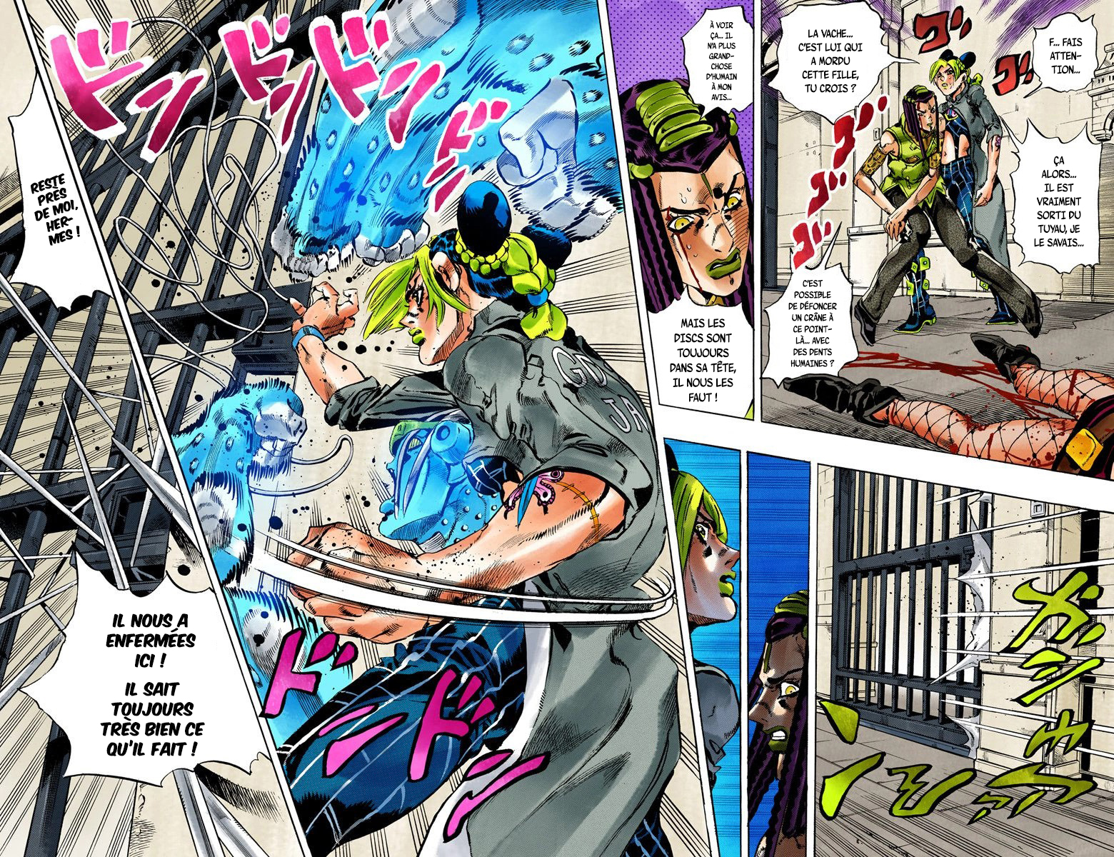 Read JoJo's Bizarre Adventure Part 6 Stone Ocean Official Colored FR Manga Online