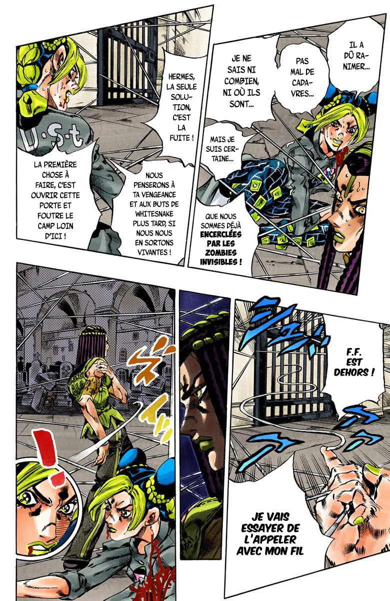 Read JoJo's Bizarre Adventure Part 6 Stone Ocean Official Colored FR Manga Online