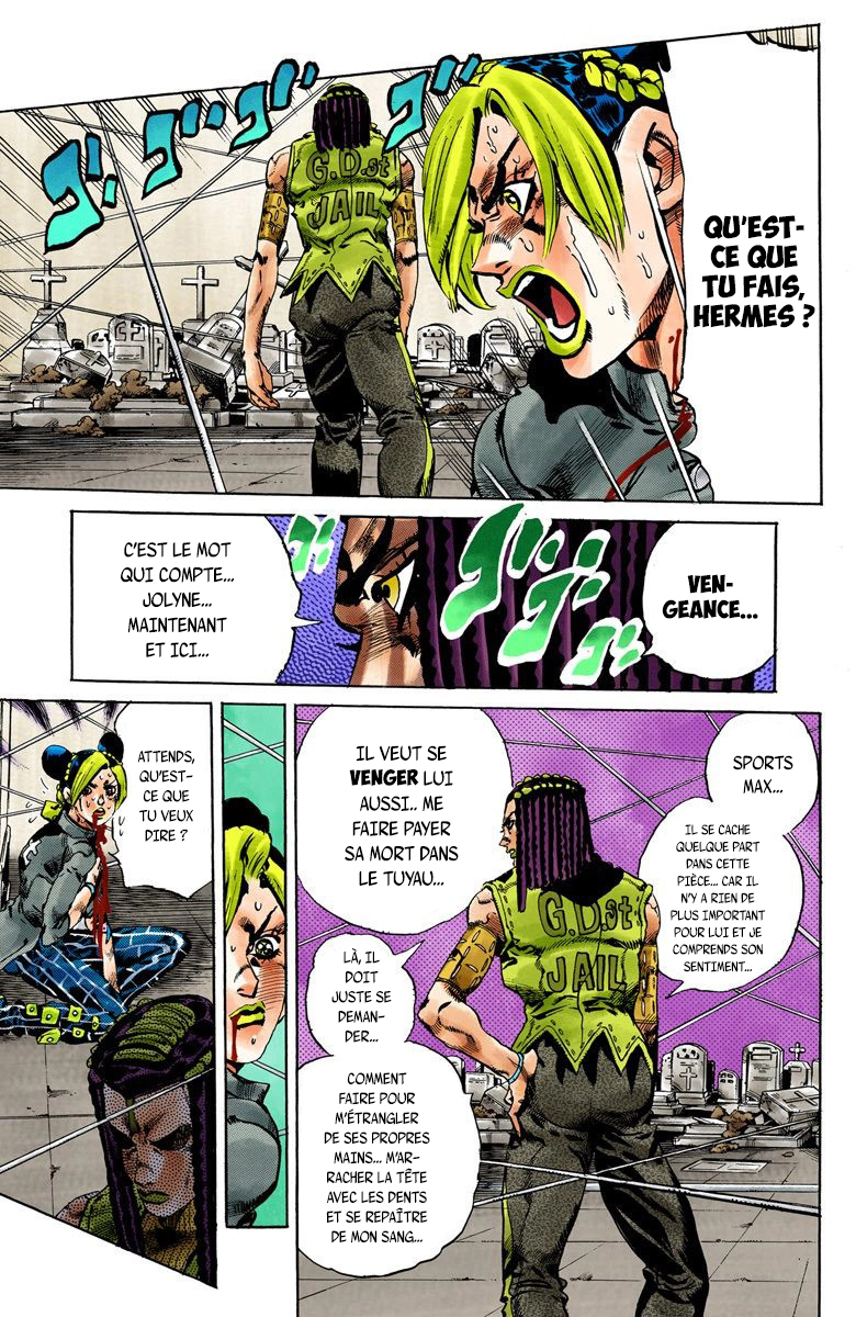 Read JoJo's Bizarre Adventure Part 6 Stone Ocean Official Colored FR Manga Online