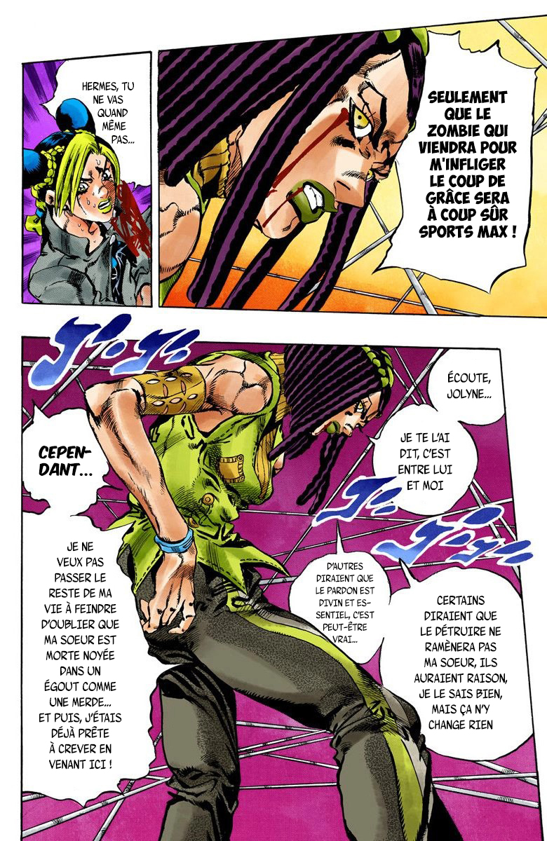 Read JoJo's Bizarre Adventure Part 6 Stone Ocean Official Colored FR Manga Online