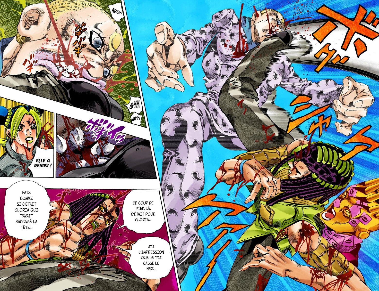 Read JoJo's Bizarre Adventure Part 6 Stone Ocean Official Colored FR Manga Online