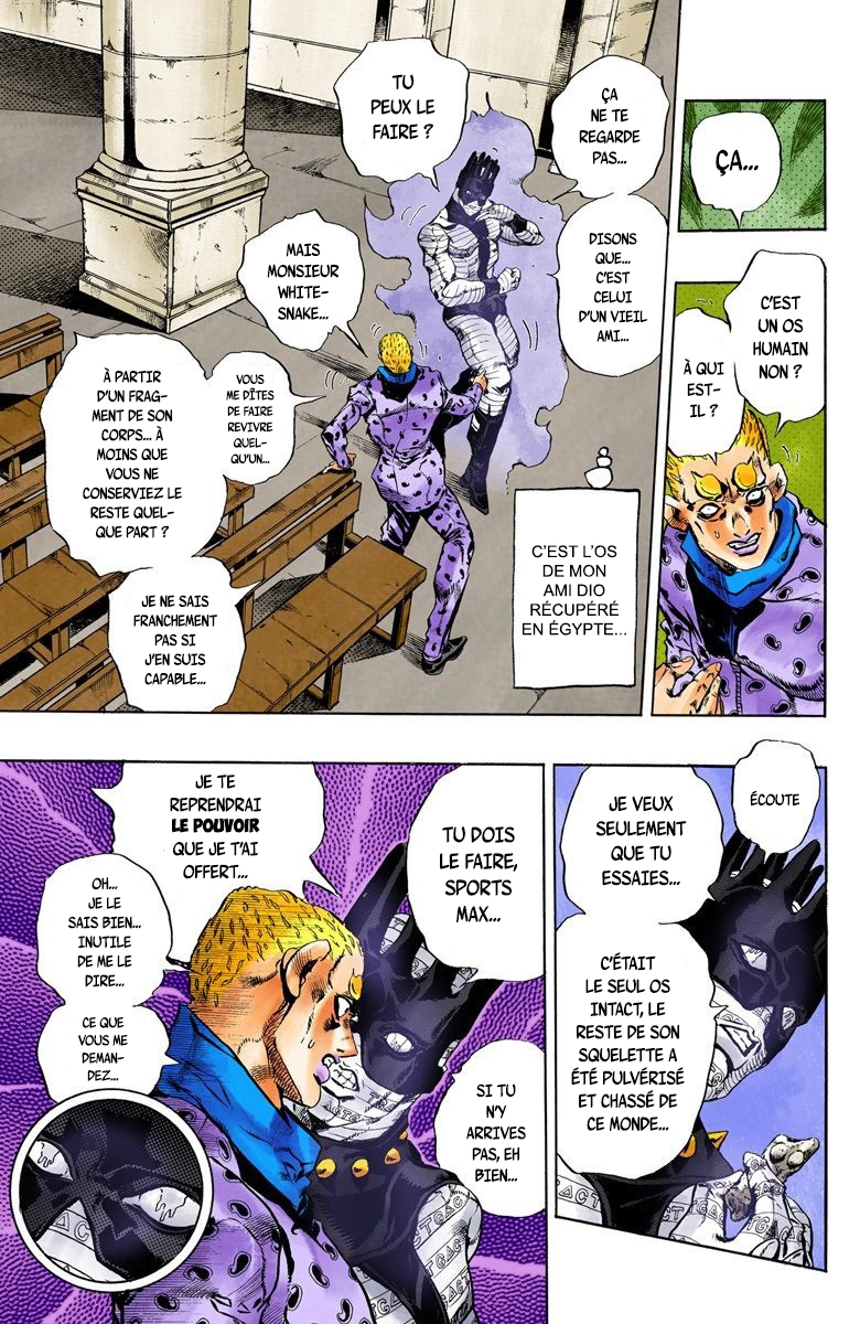 Read JoJo's Bizarre Adventure Part 6 Stone Ocean Official Colored FR Manga Online