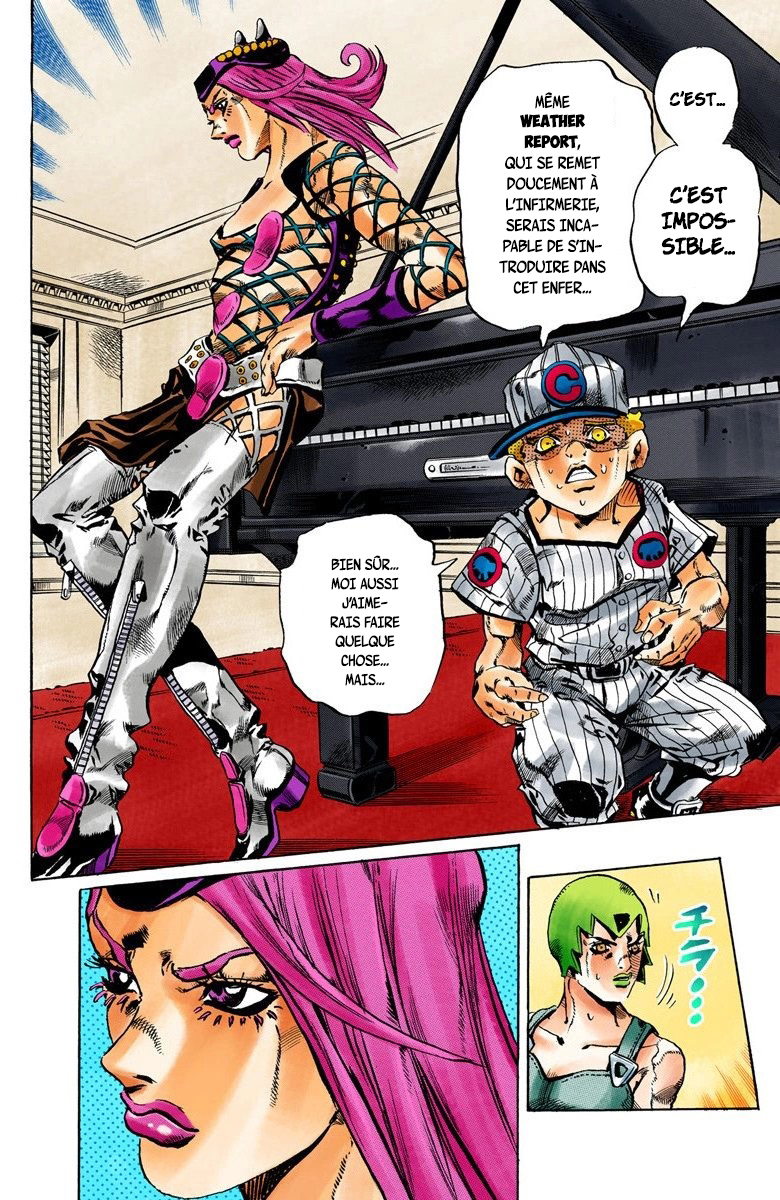 Read JoJo's Bizarre Adventure Part 6 Stone Ocean Official Colored FR Manga Online