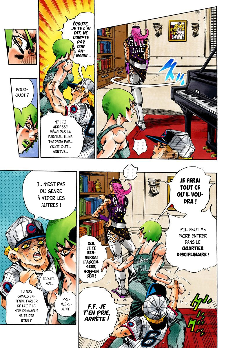 Read JoJo's Bizarre Adventure Part 6 Stone Ocean Official Colored FR Manga Online