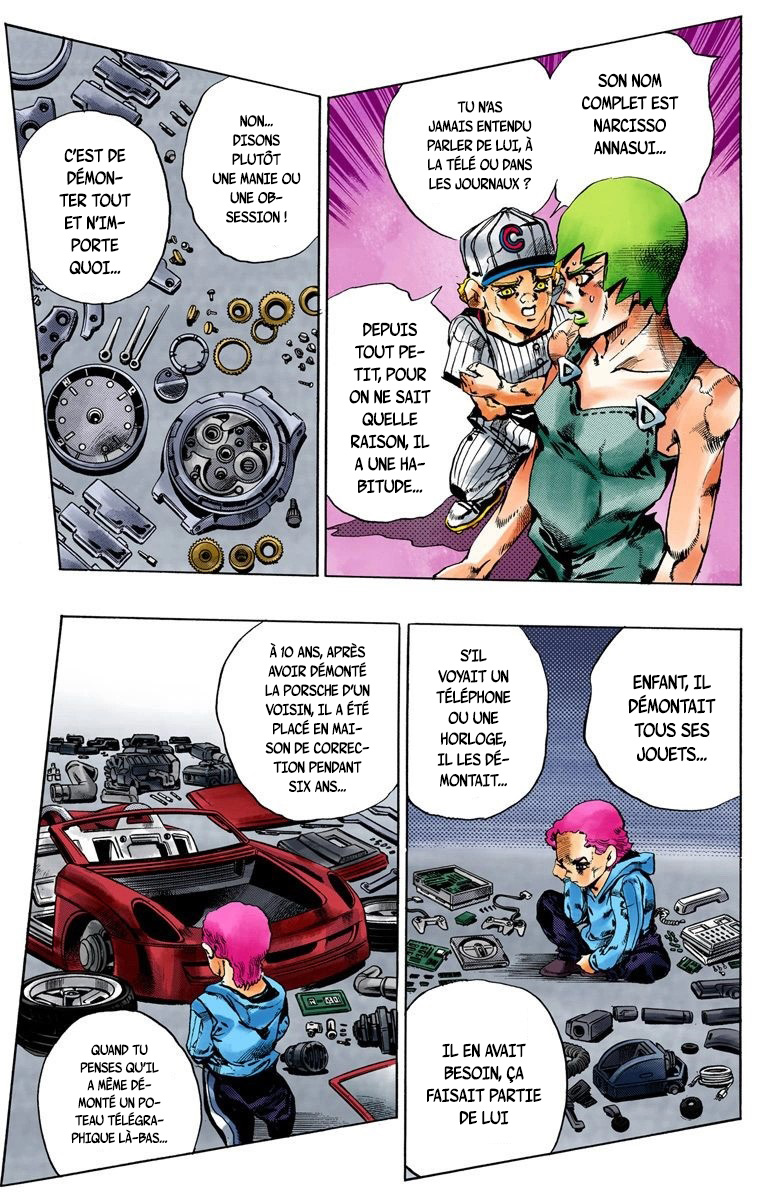 Read JoJo's Bizarre Adventure Part 6 Stone Ocean Official Colored FR Manga Online