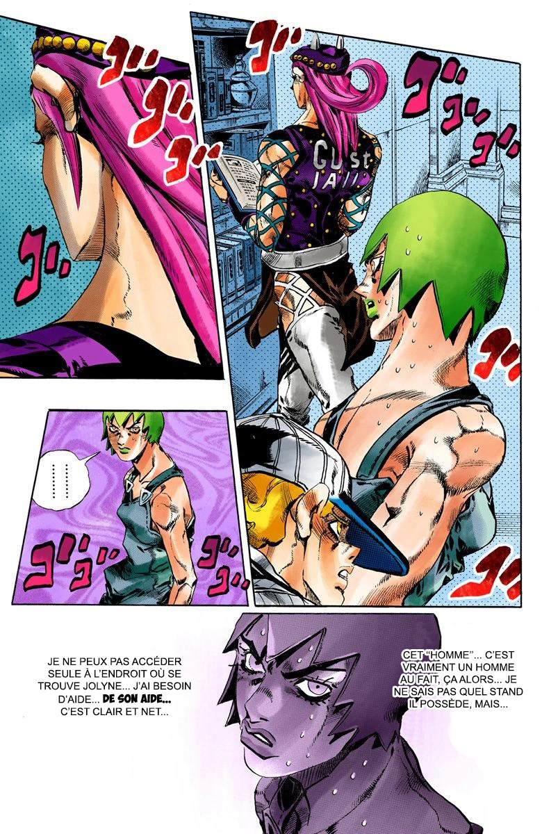 Read JoJo's Bizarre Adventure Part 6 Stone Ocean Official Colored FR Manga Online