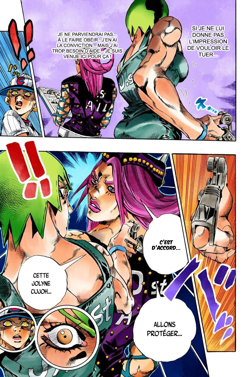 Read JoJo's Bizarre Adventure Part 6 Stone Ocean Official Colored FR Manga Online