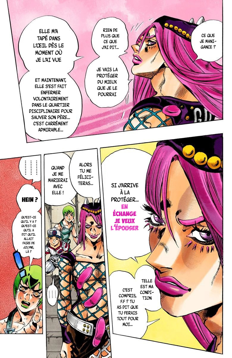 Read JoJo's Bizarre Adventure Part 6 Stone Ocean Official Colored FR Manga Online