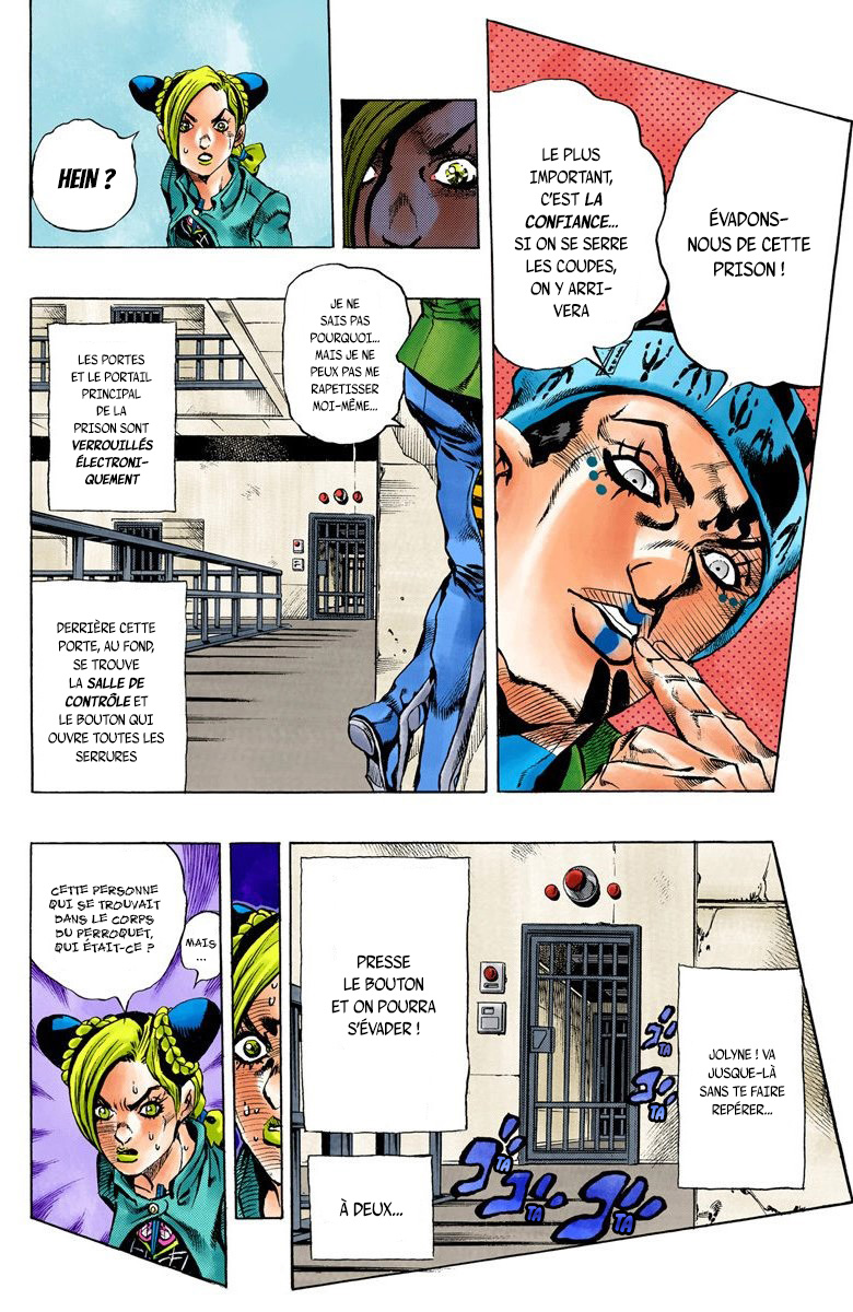 Read JoJo's Bizarre Adventure Part 6 Stone Ocean Official Colored FR Manga Online