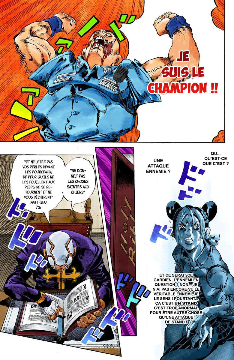 Read JoJo's Bizarre Adventure Part 6 Stone Ocean Official Colored FR Manga Online