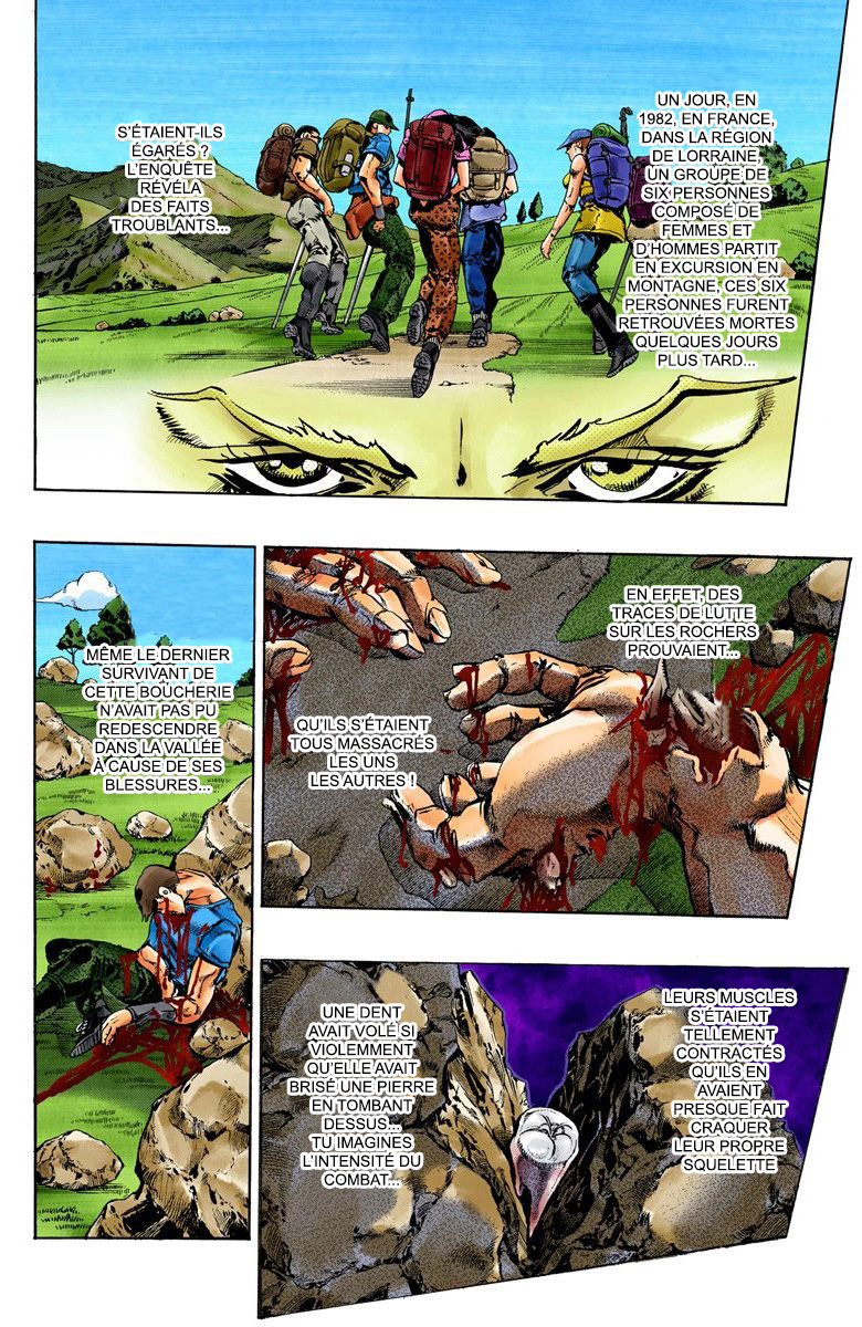 Read JoJo's Bizarre Adventure Part 6 Stone Ocean Official Colored FR Manga Online