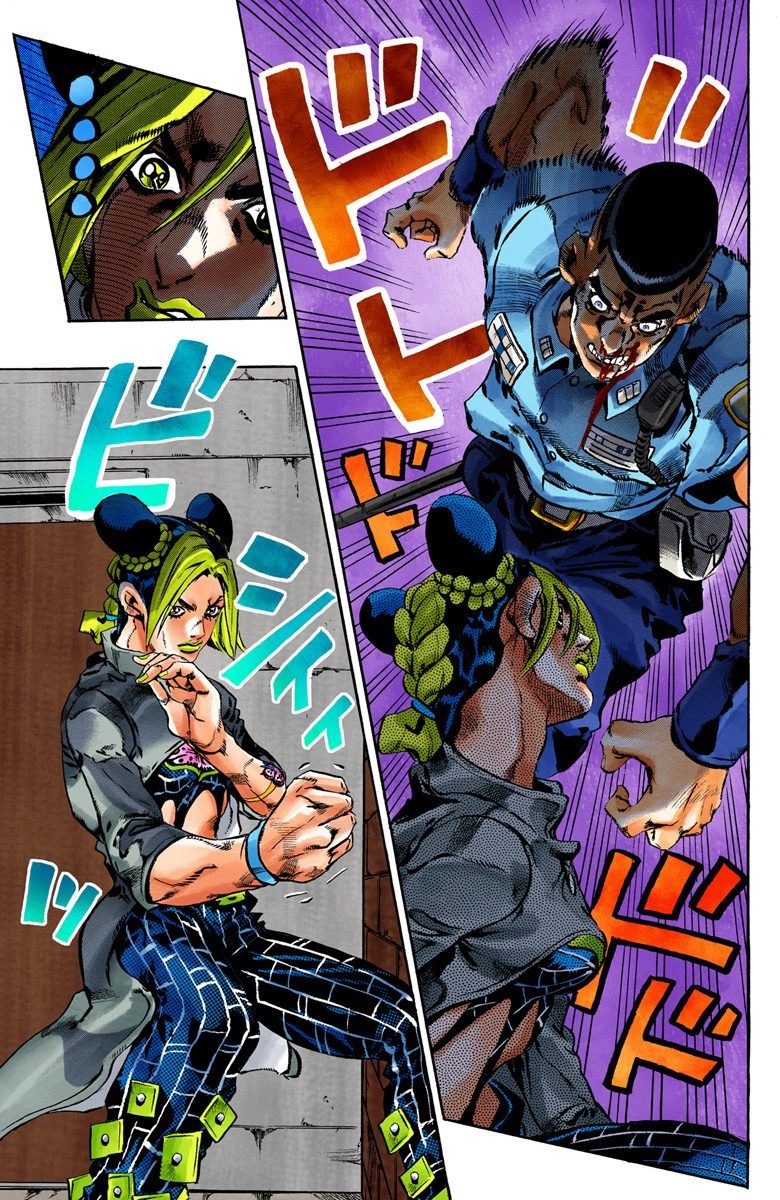 Read JoJo's Bizarre Adventure Part 6 Stone Ocean Official Colored FR Manga Online