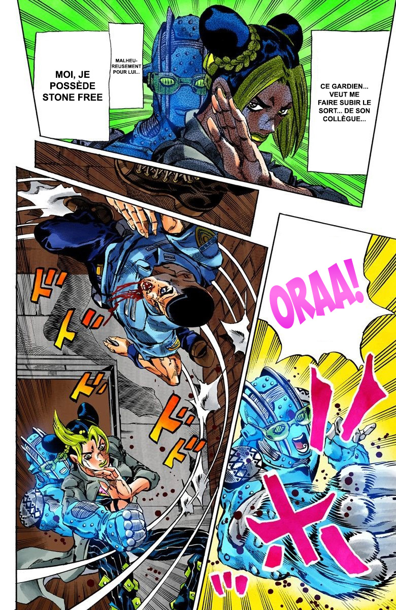 Read JoJo's Bizarre Adventure Part 6 Stone Ocean Official Colored FR Manga Online