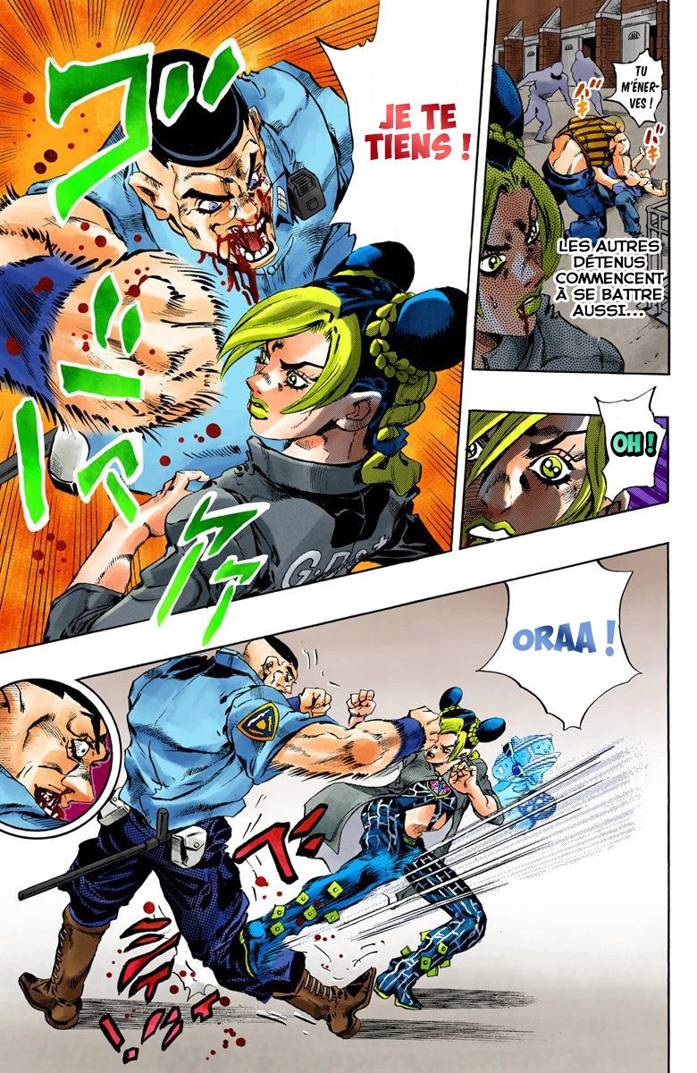 Read JoJo's Bizarre Adventure Part 6 Stone Ocean Official Colored FR Manga Online
