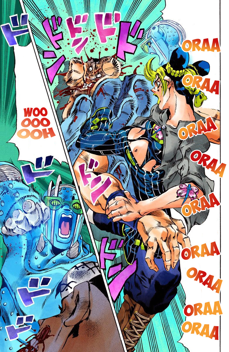 Read JoJo's Bizarre Adventure Part 6 Stone Ocean Official Colored FR Manga Online