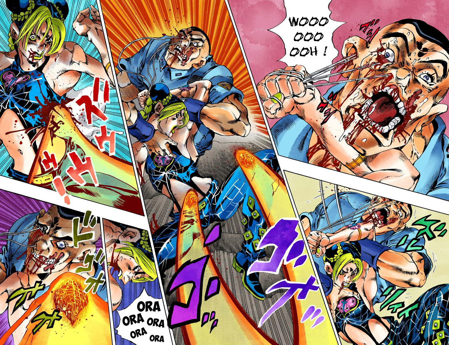 Read JoJo's Bizarre Adventure Part 6 Stone Ocean Official Colored FR Manga Online