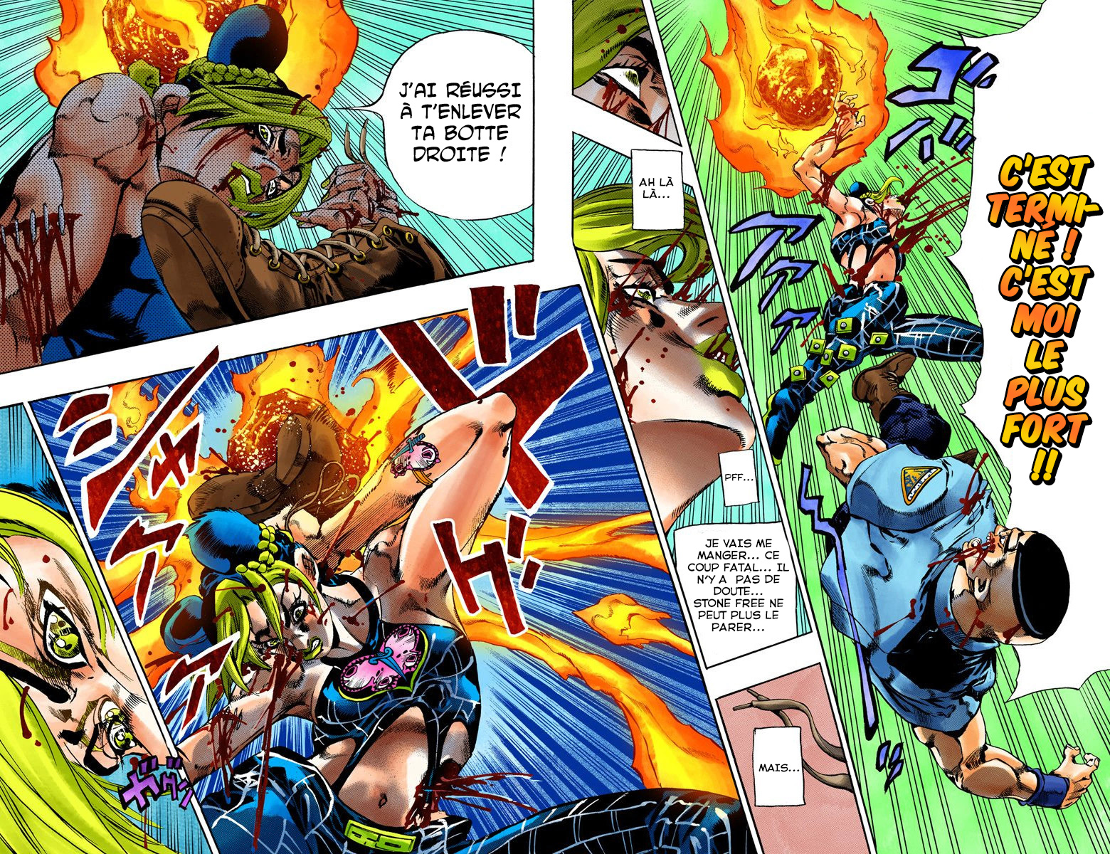 Read JoJo's Bizarre Adventure Part 6 Stone Ocean Official Colored FR Manga Online