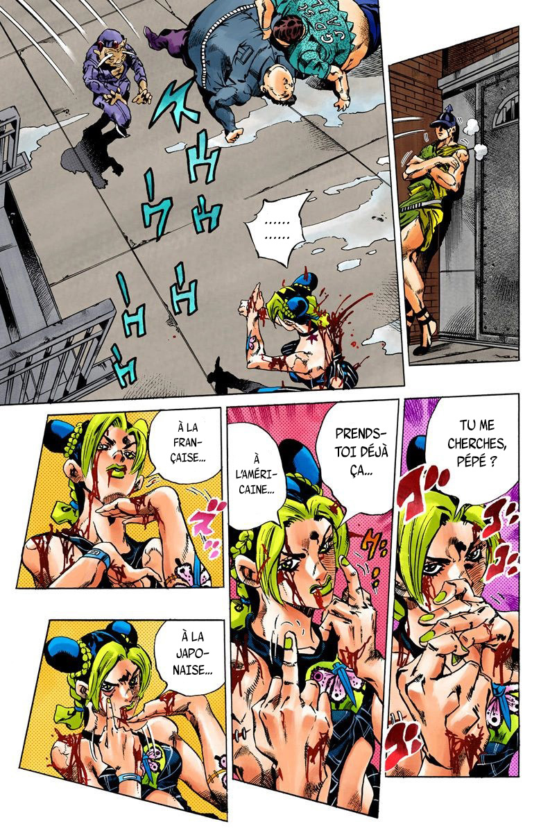 Read JoJo's Bizarre Adventure Part 6 Stone Ocean Official Colored FR Manga Online