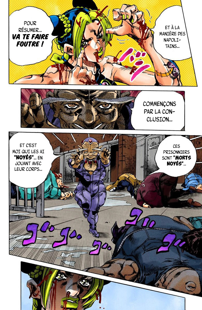 Read JoJo's Bizarre Adventure Part 6 Stone Ocean Official Colored FR Manga Online