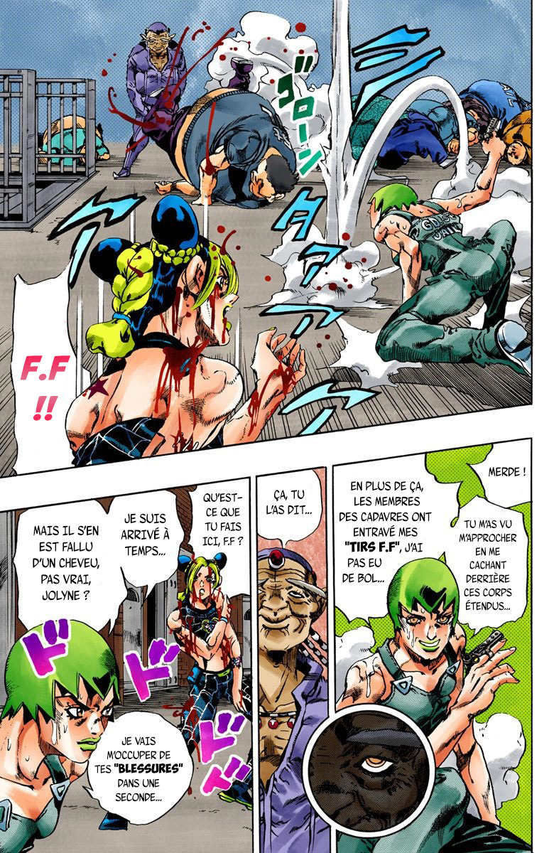Read JoJo's Bizarre Adventure Part 6 Stone Ocean Official Colored FR Manga Online
