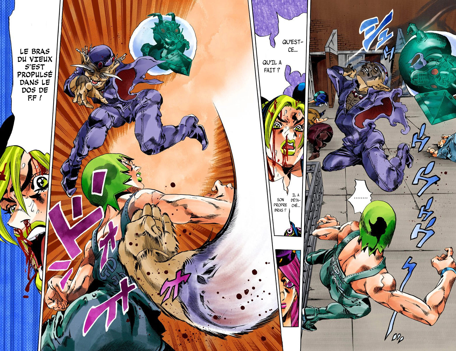 Read JoJo's Bizarre Adventure Part 6 Stone Ocean Official Colored FR Manga Online