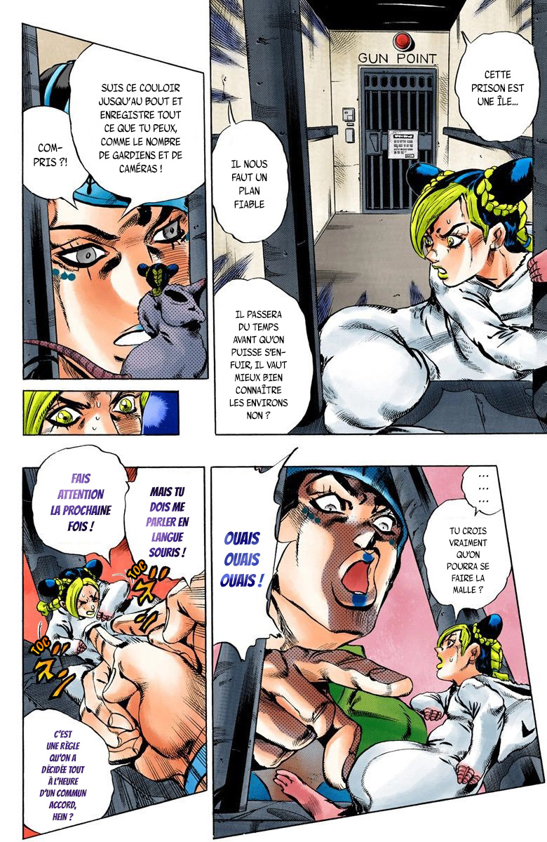 Read JoJo's Bizarre Adventure Part 6 Stone Ocean Official Colored FR Manga Online