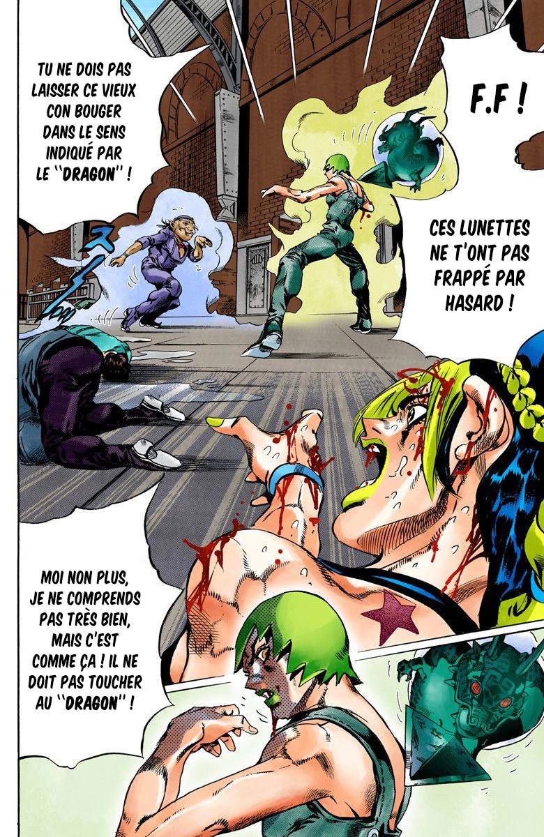 Read JoJo's Bizarre Adventure Part 6 Stone Ocean Official Colored FR Manga Online