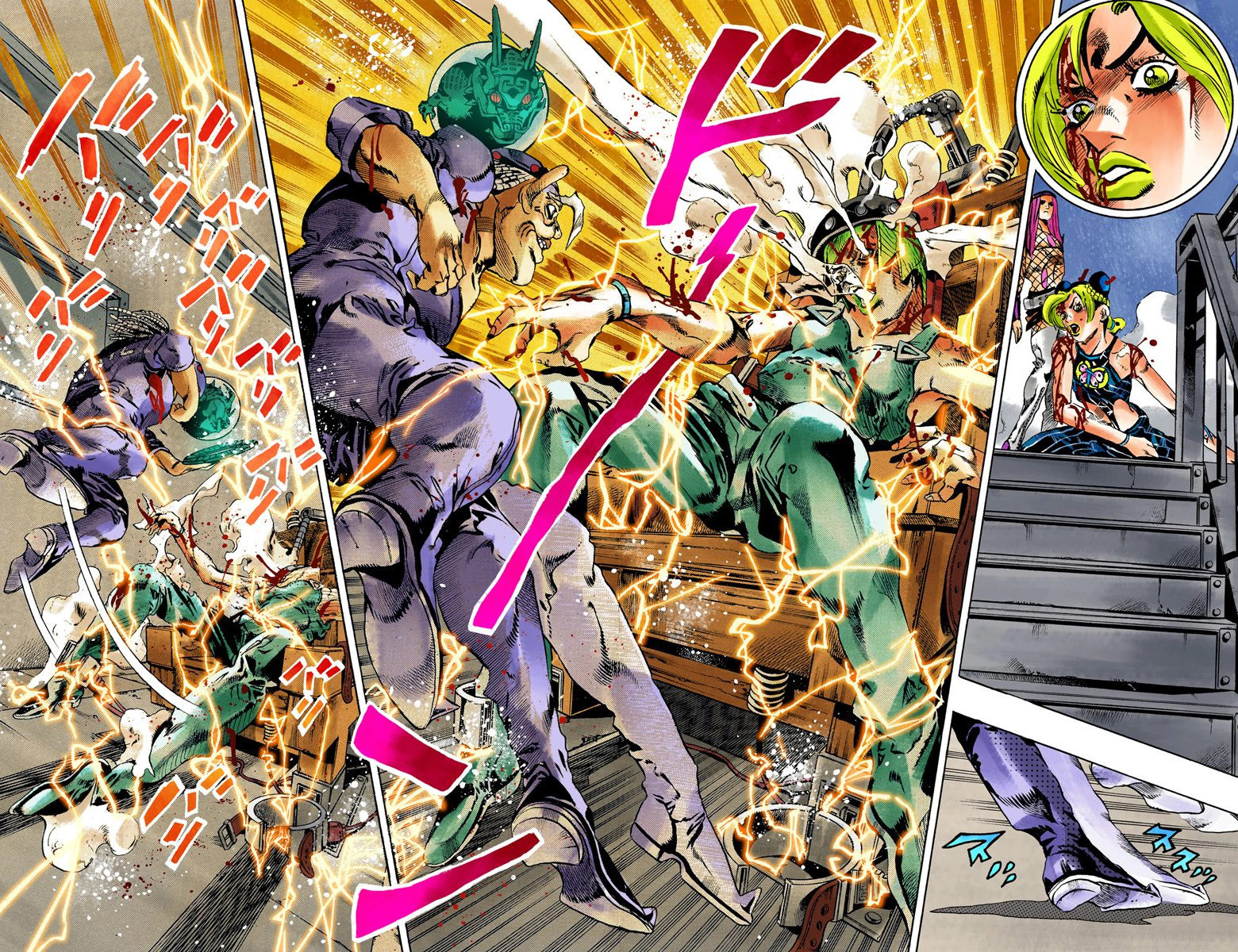 Read JoJo's Bizarre Adventure Part 6 Stone Ocean Official Colored FR Manga Online