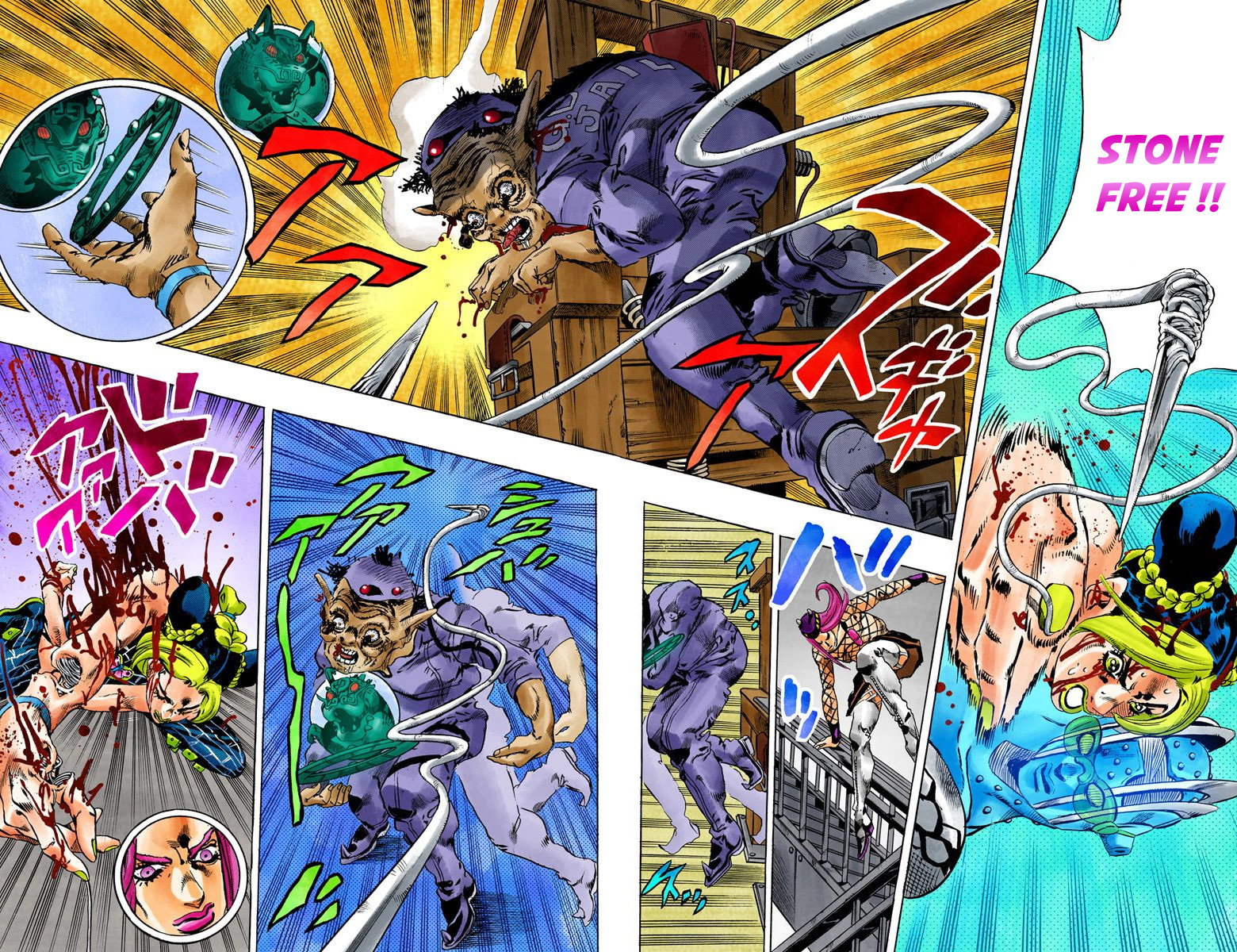 Read JoJo's Bizarre Adventure Part 6 Stone Ocean Official Colored FR Manga Online