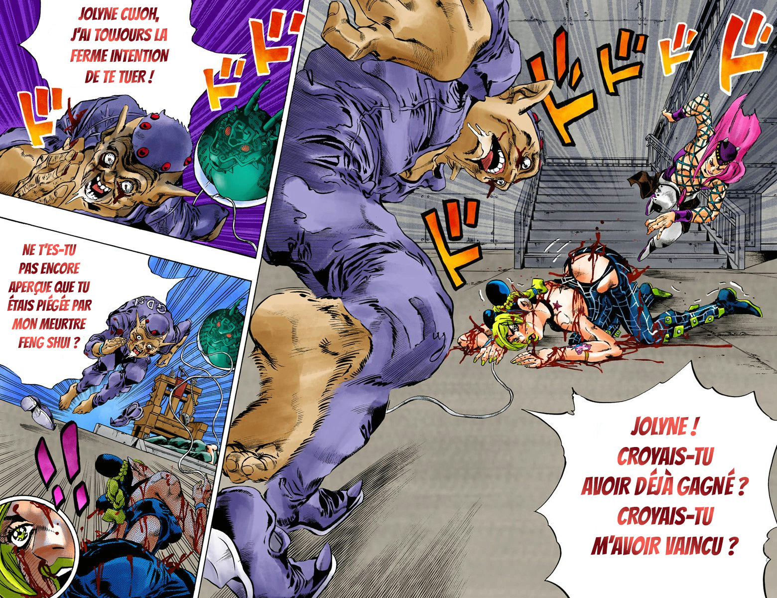 Read JoJo's Bizarre Adventure Part 6 Stone Ocean Official Colored FR Manga Online