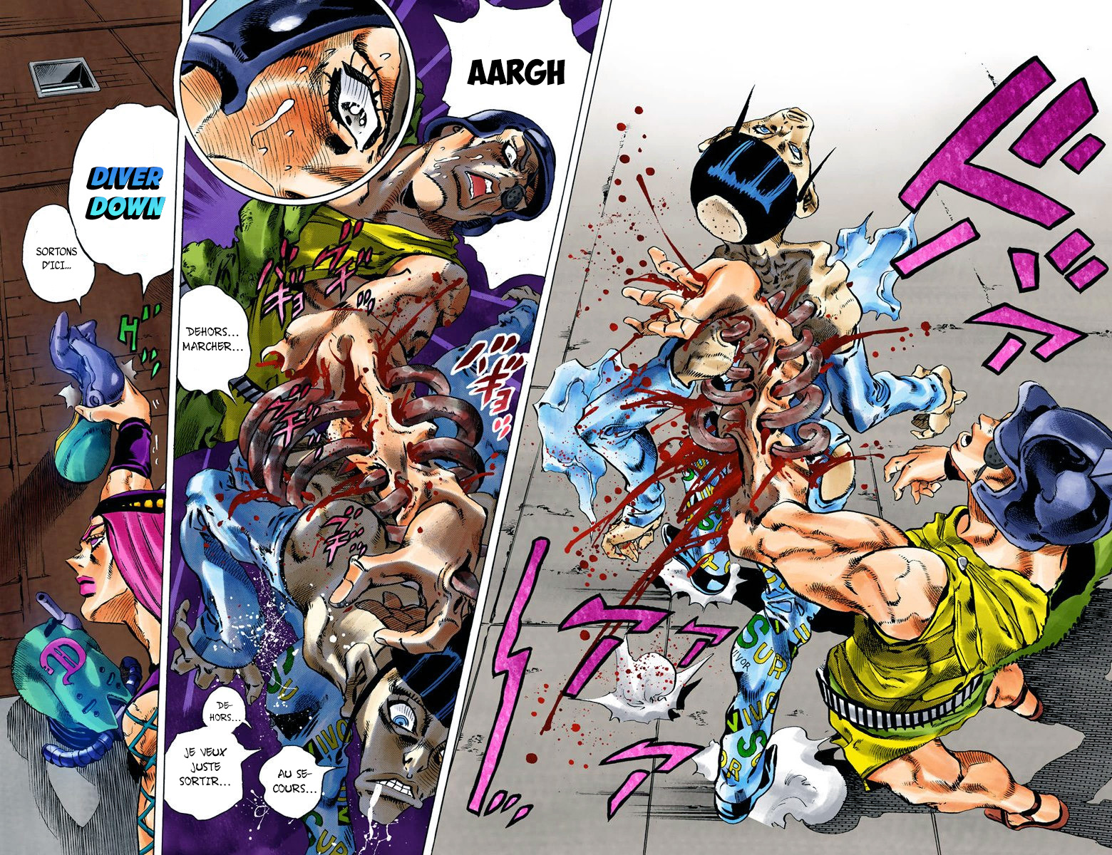 Read JoJo's Bizarre Adventure Part 6 Stone Ocean Official Colored FR Manga Online
