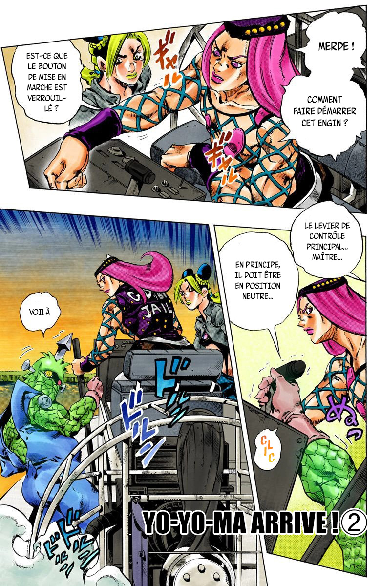 Read JoJo's Bizarre Adventure Part 6 Stone Ocean Official Colored FR Manga Online