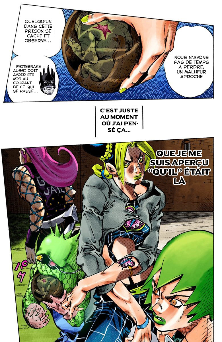 Read JoJo's Bizarre Adventure Part 6 Stone Ocean Official Colored FR Manga Online