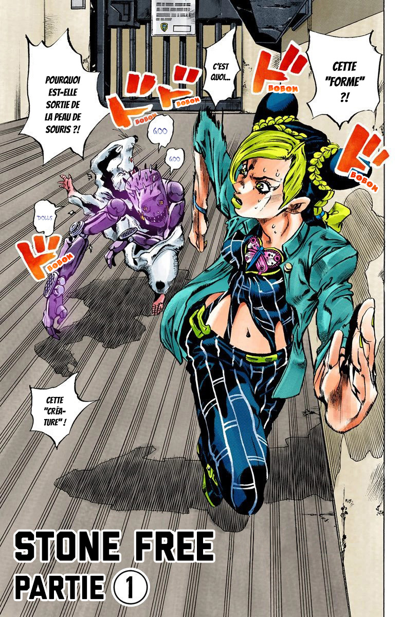 Read JoJo's Bizarre Adventure Part 6 Stone Ocean Official Colored FR Manga Online
