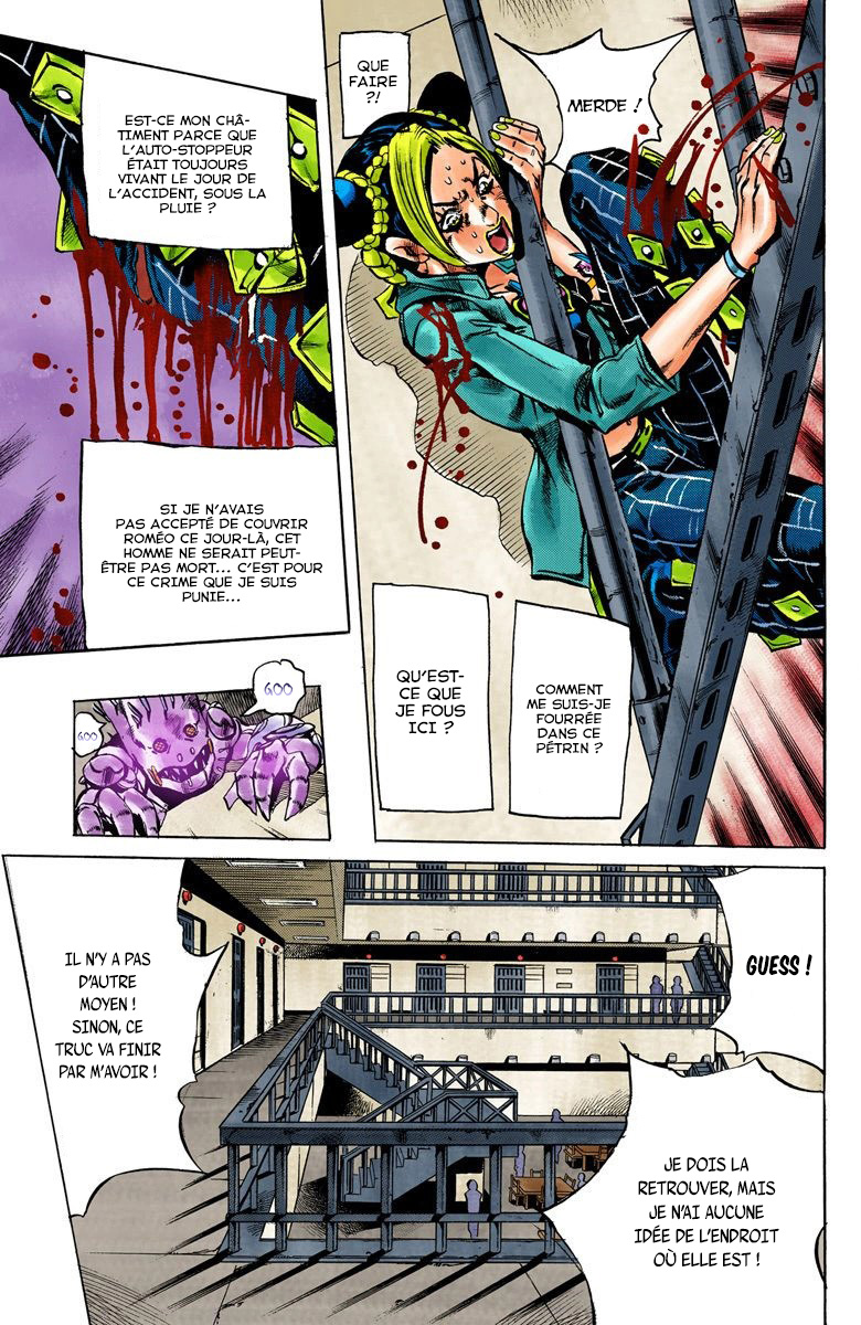 Read JoJo's Bizarre Adventure Part 6 Stone Ocean Official Colored FR Manga Online
