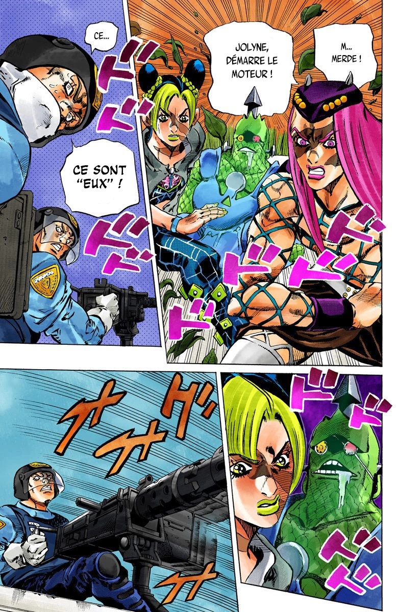 Read JoJo's Bizarre Adventure Part 6 Stone Ocean Official Colored FR Manga Online
