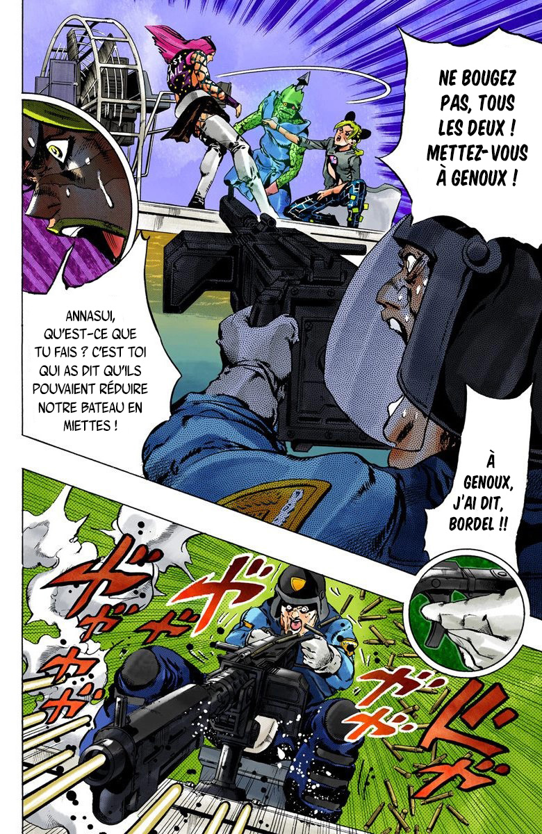 Read JoJo's Bizarre Adventure Part 6 Stone Ocean Official Colored FR Manga Online
