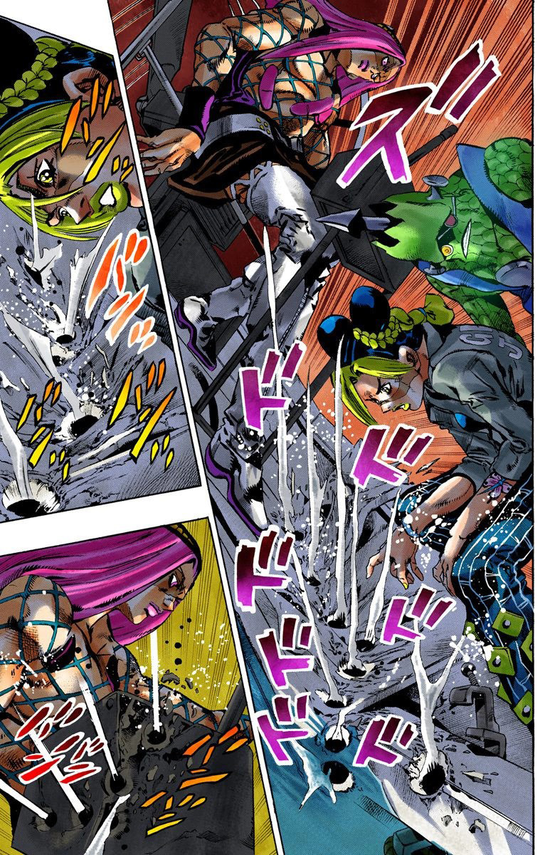 Read JoJo's Bizarre Adventure Part 6 Stone Ocean Official Colored FR Manga Online