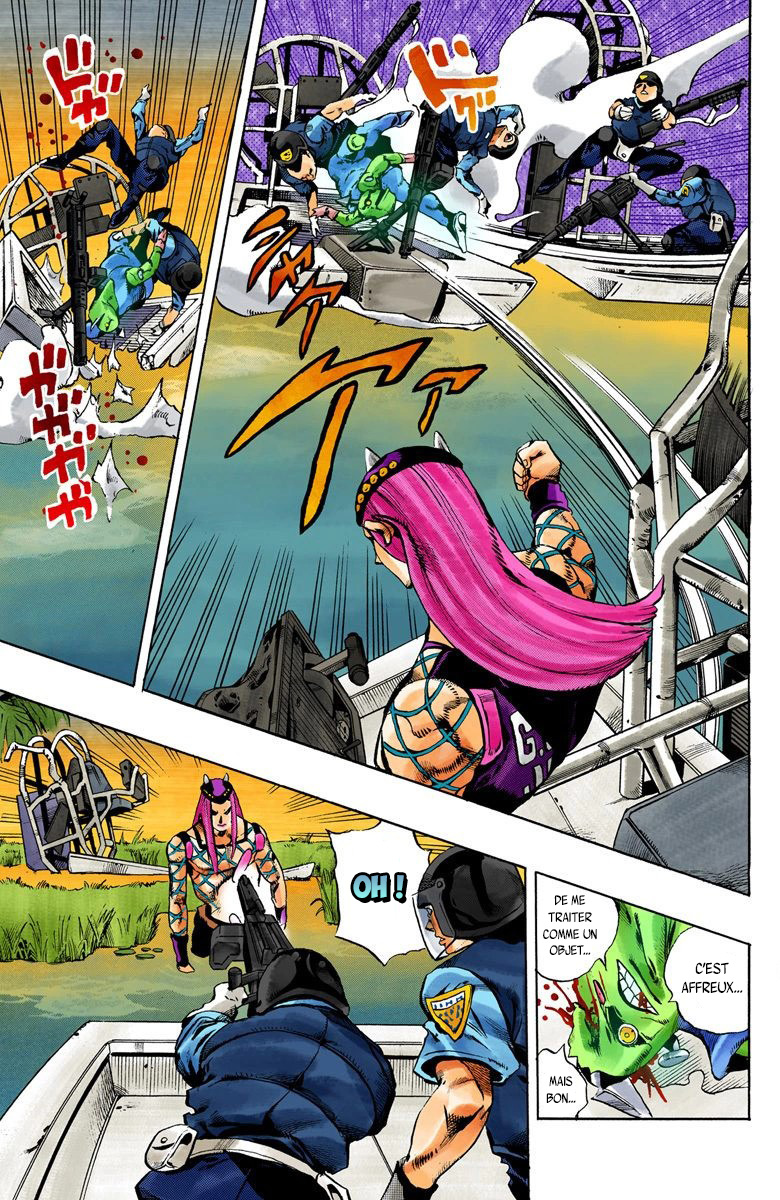 Read JoJo's Bizarre Adventure Part 6 Stone Ocean Official Colored FR Manga Online