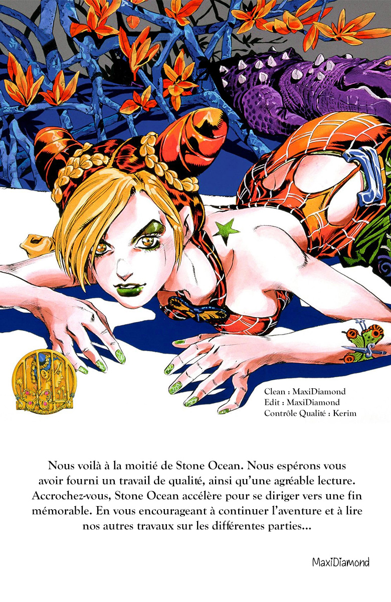 Read JoJo's Bizarre Adventure Part 6 Stone Ocean Official Colored FR Manga Online