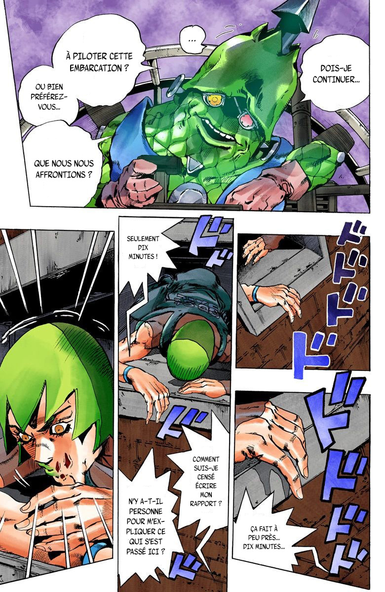 Read JoJo's Bizarre Adventure Part 6 Stone Ocean Official Colored FR Manga Online