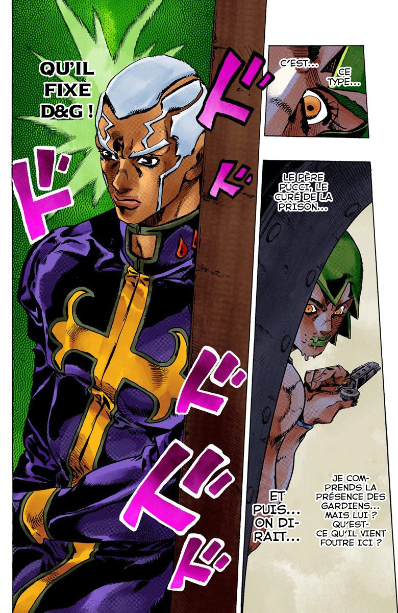 Read JoJo's Bizarre Adventure Part 6 Stone Ocean Official Colored FR Manga Online