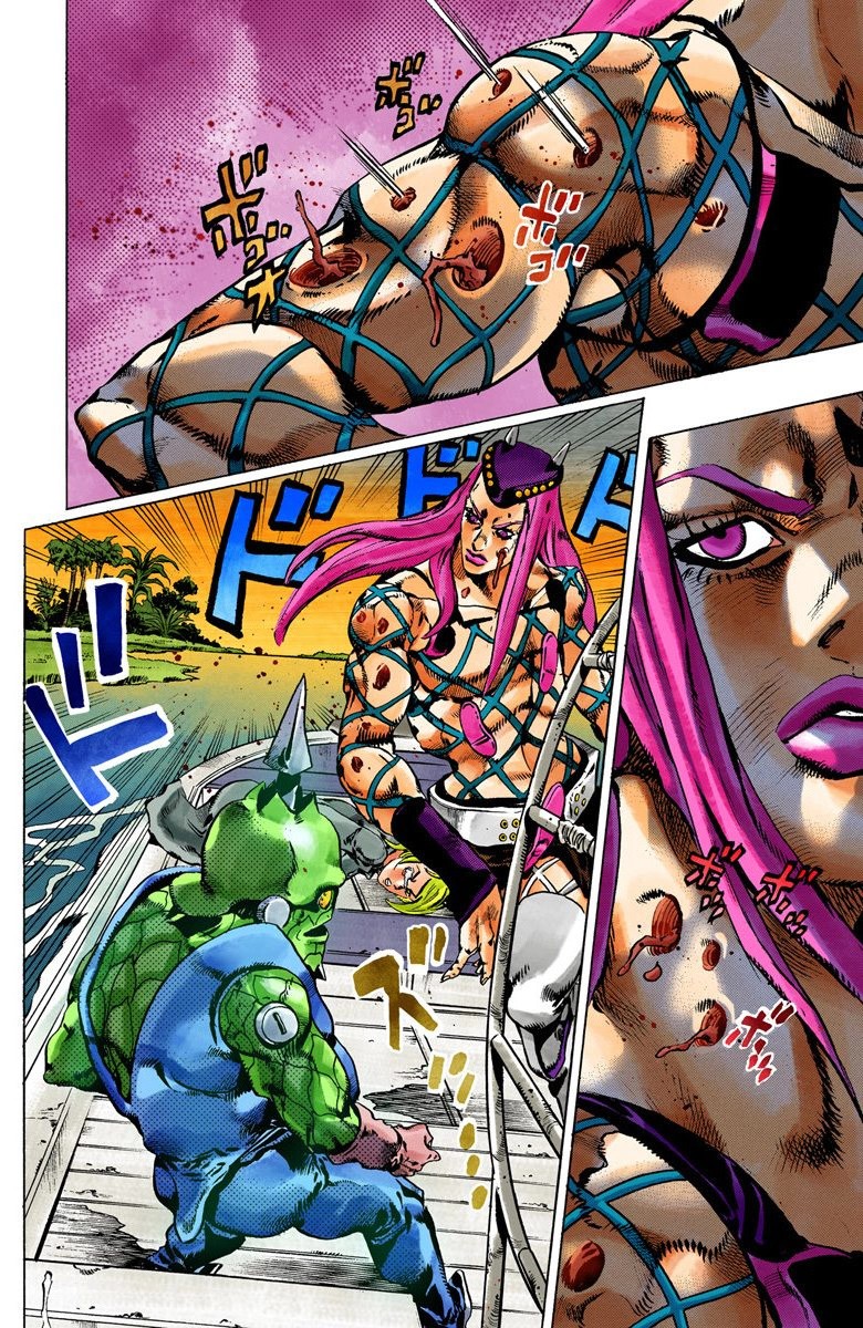 Read JoJo's Bizarre Adventure Part 6 Stone Ocean Official Colored FR Manga Online
