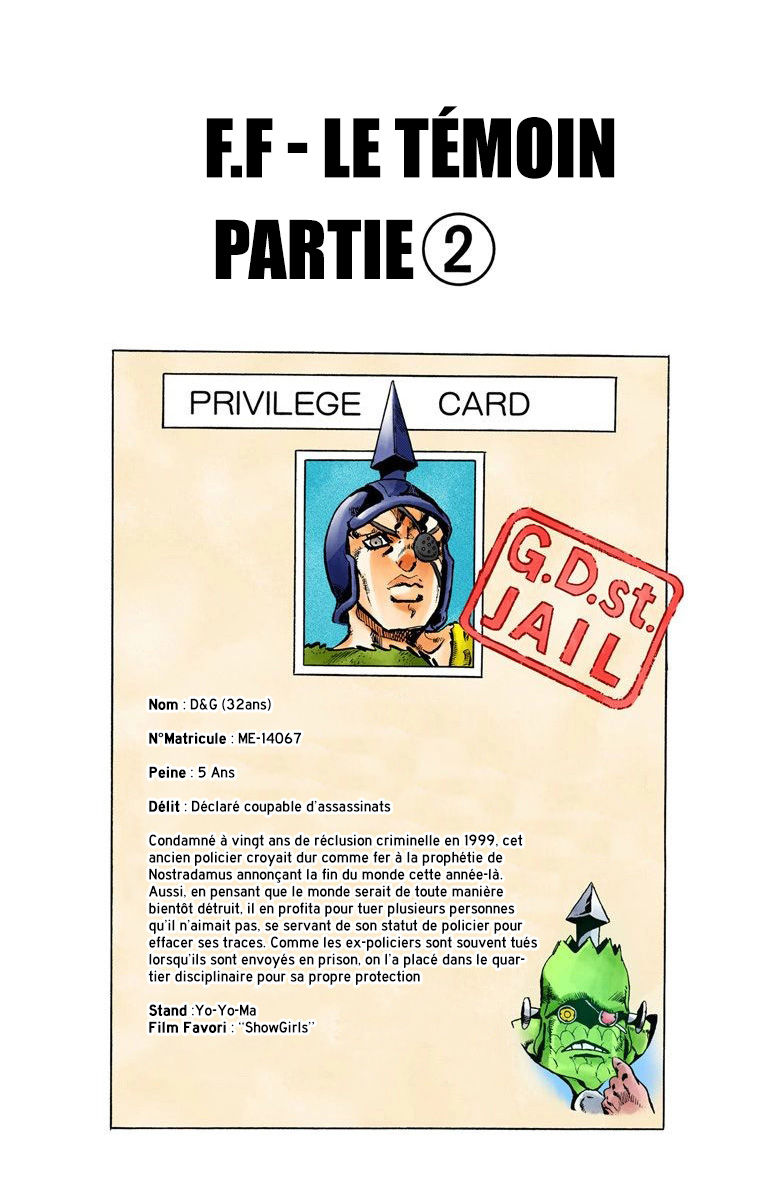 Read JoJo's Bizarre Adventure Part 6 Stone Ocean Official Colored FR Manga Online